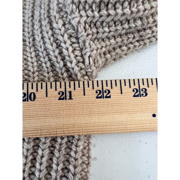 Christian Siriano Women's Mock Neck Sweater Tan Beige Front Pockets Size XS - Picture 7 of 9